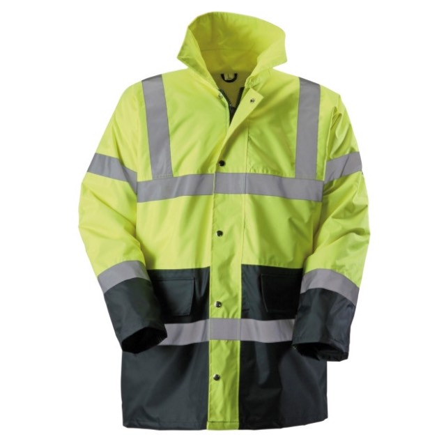 Hi-Vis Two Tone Coat Yellow/Navy - MJ Supplies